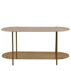 RILO Table basse ovale en métal 100x51cm