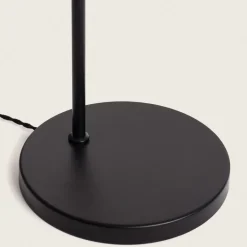 RIO Lampadaire en métal avec abat-jour en rotin H151cm