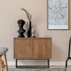 ROA Buffet 2 portes en bois et métal L90cm