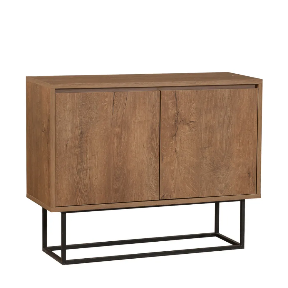 ROA Buffet 2 portes en bois et métal L90cm