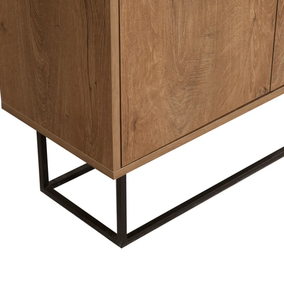 ROA Buffet 2 portes en bois et métal L90cm