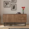 ROA Buffet 2 portes en bois et métal L140cm