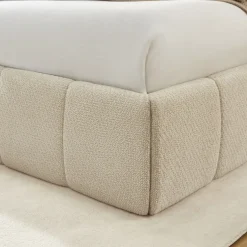 ROMEO Lit coffre en tissu chenille 180x200cm