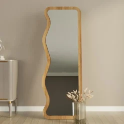 RONDA Miroir sur pieds en bois 50x160cm