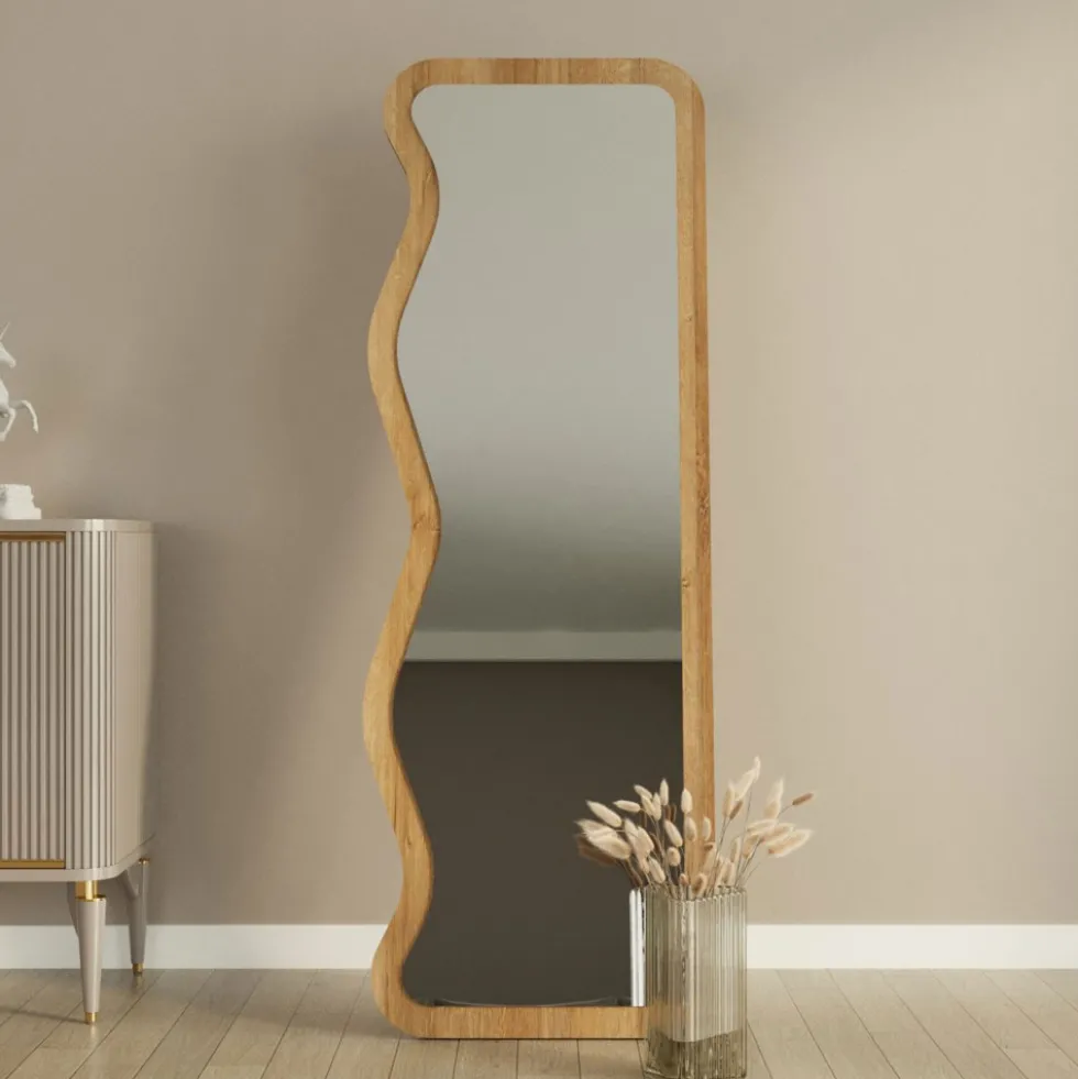 RONDA Miroir sur pieds en bois 50x160cm
