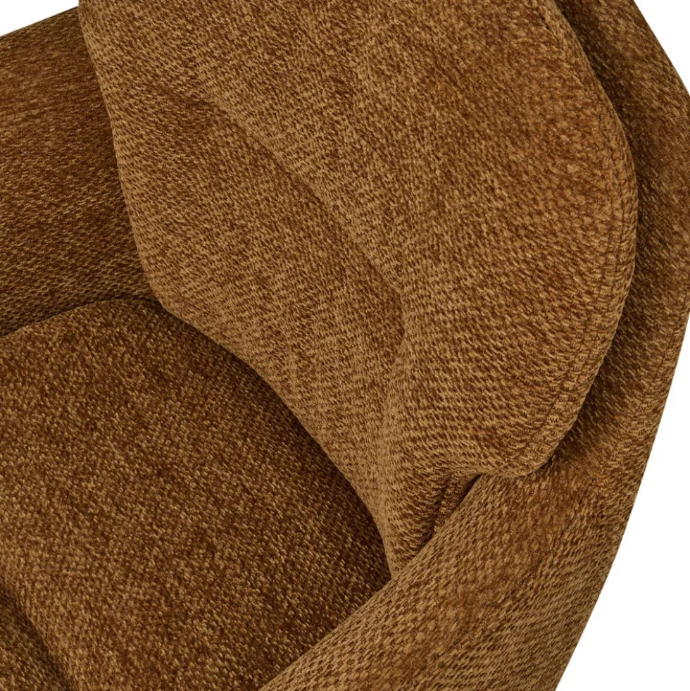 RUNA Lot de 2 fauteuils de table en tissu et métal