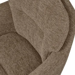 RUNA Lot de 2 fauteuils de table en tissu et métal