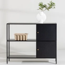 SALTA Buffet 2 portes en métal L100cm