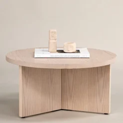 SALTO Table basse ronde en bois ø85cm