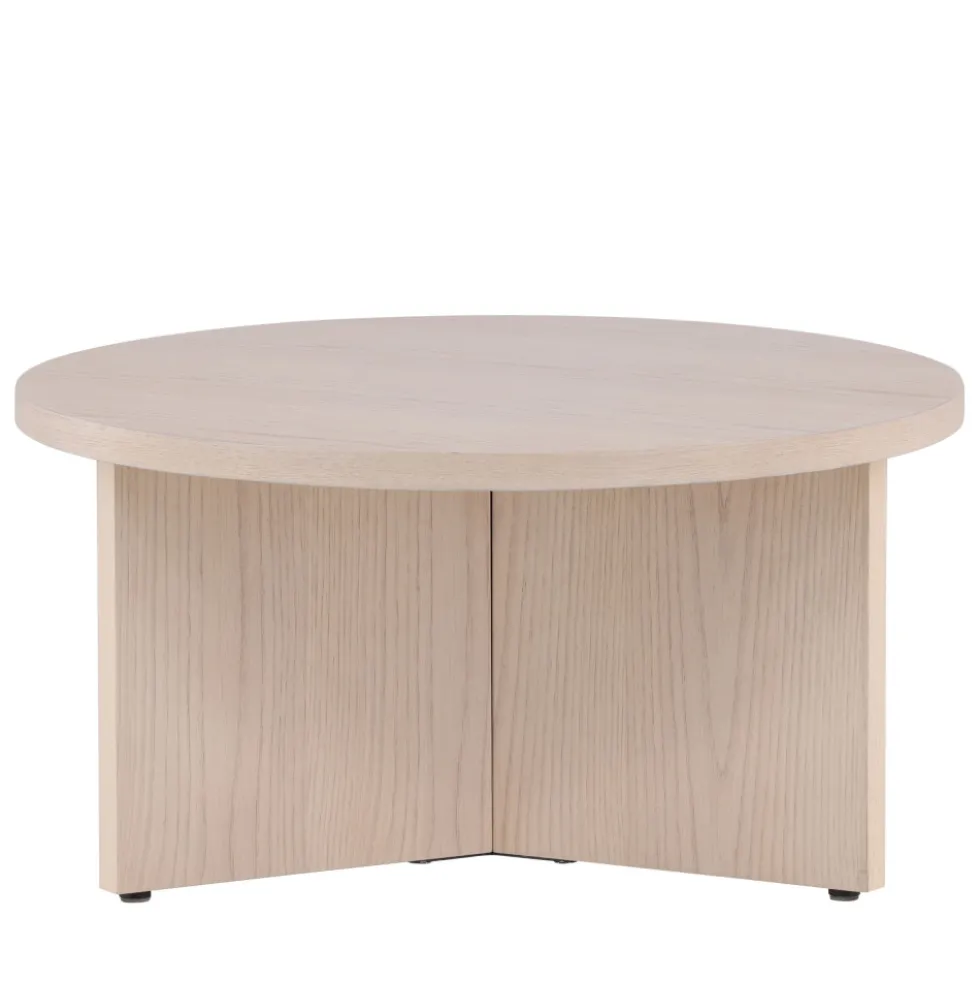 SALTO Table basse ronde en bois ø85cm