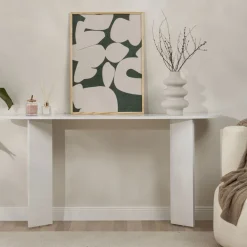 SAM Console ovale en bois L150cm