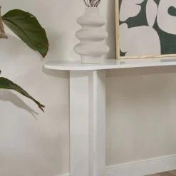 SAM Console ovale en bois L150cm
