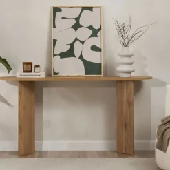 SAM Console ovale en bois L150cm