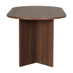 SAM Table à manger 8 personnes ovale en bois