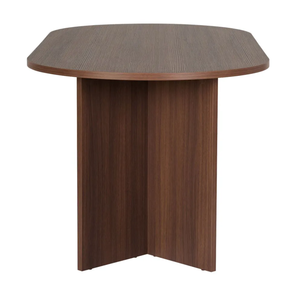SAM Table à manger 8 personnes ovale en bois