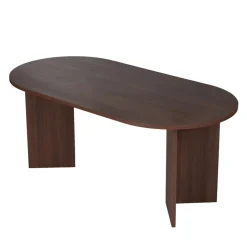 SAM Table à manger 8 personnes ovale en bois