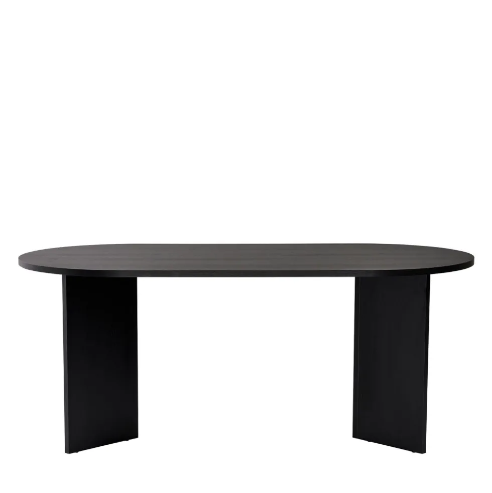 SAM Table à manger 8 personnes ovale en bois