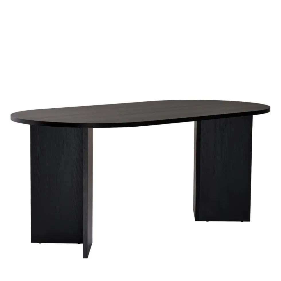 SAM Table à manger 8 personnes ovale en bois