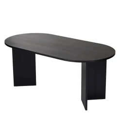SAM Table à manger 8 personnes ovale en bois