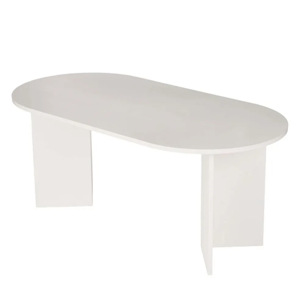 SAM Table à manger 8 personnes ovale en bois
