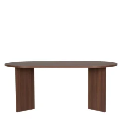 SAM Table à manger 8 personnes ovale en bois
