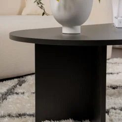 SAM Table basse ovale en bois 119x60cm