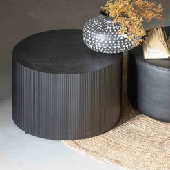 SANNE Table basse ronde en bois ø60cm
