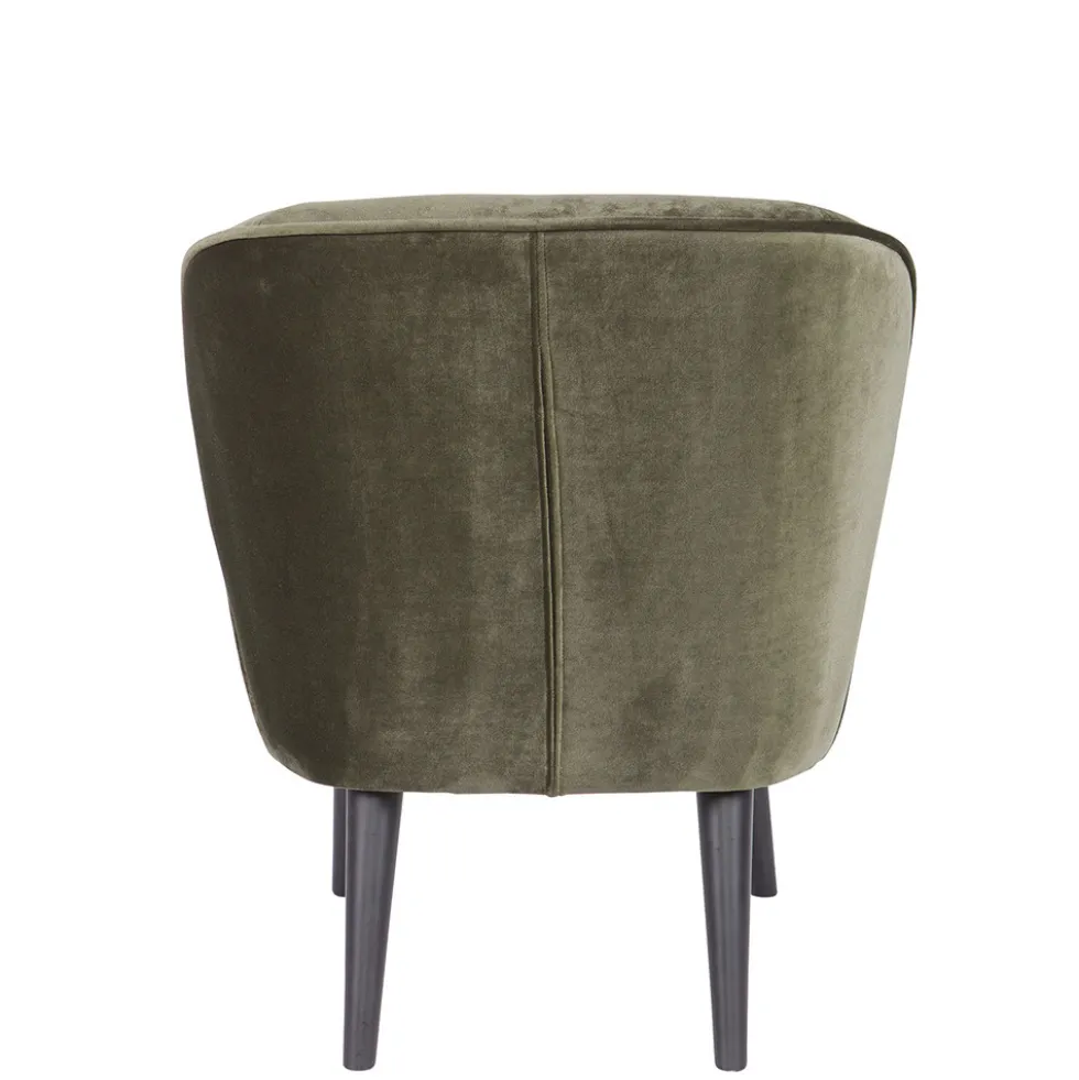 SARA Fauteuil cocktail en velours