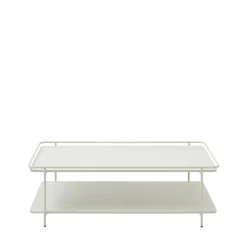 SARANDA Table basse 2 plateaux en métal