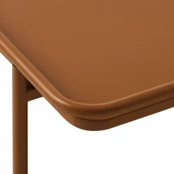 SARANDA Table basse carrée 2 plateaux en métal 75x75cm