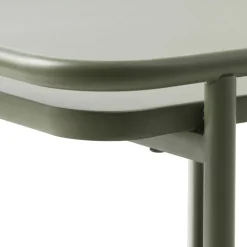 SARANDA Table d'appoint carrée 2 plateaux en métal 45x45cm
