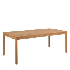 SAVACOU Table à manger extensible 8 à 12 personnes en bois 200-300x100cm