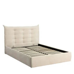 SERENITA Lit coffre en tissu 140x190cm