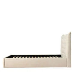 SERENITA Lit coffre en tissu 140x190cm