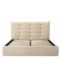 SERENITA Lit coffre en tissu 160x200cm