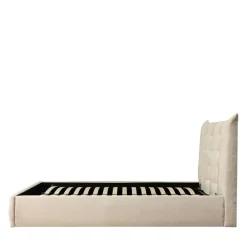 SERENITA Lit coffre en tissu 160x200cm