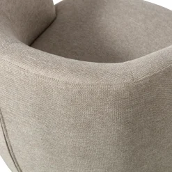 SERRA Fauteuil pivotant design en tissu