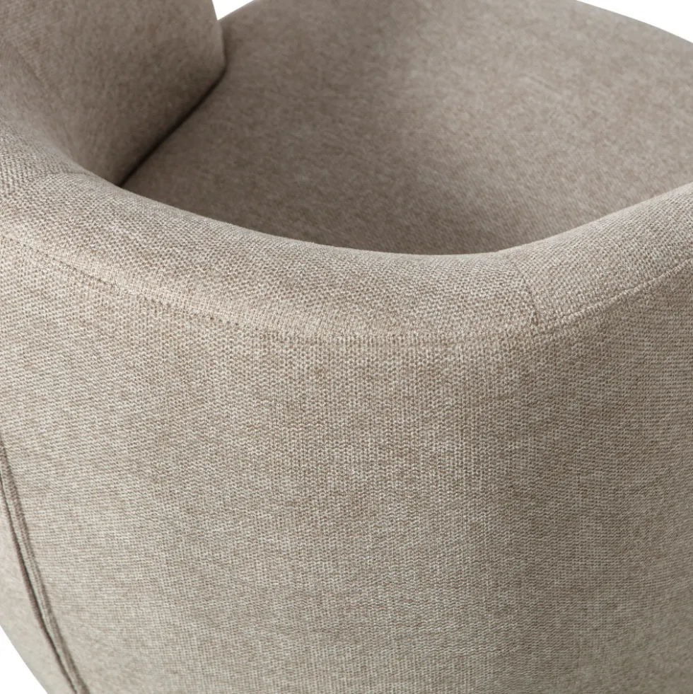 SERRA Fauteuil pivotant design en tissu