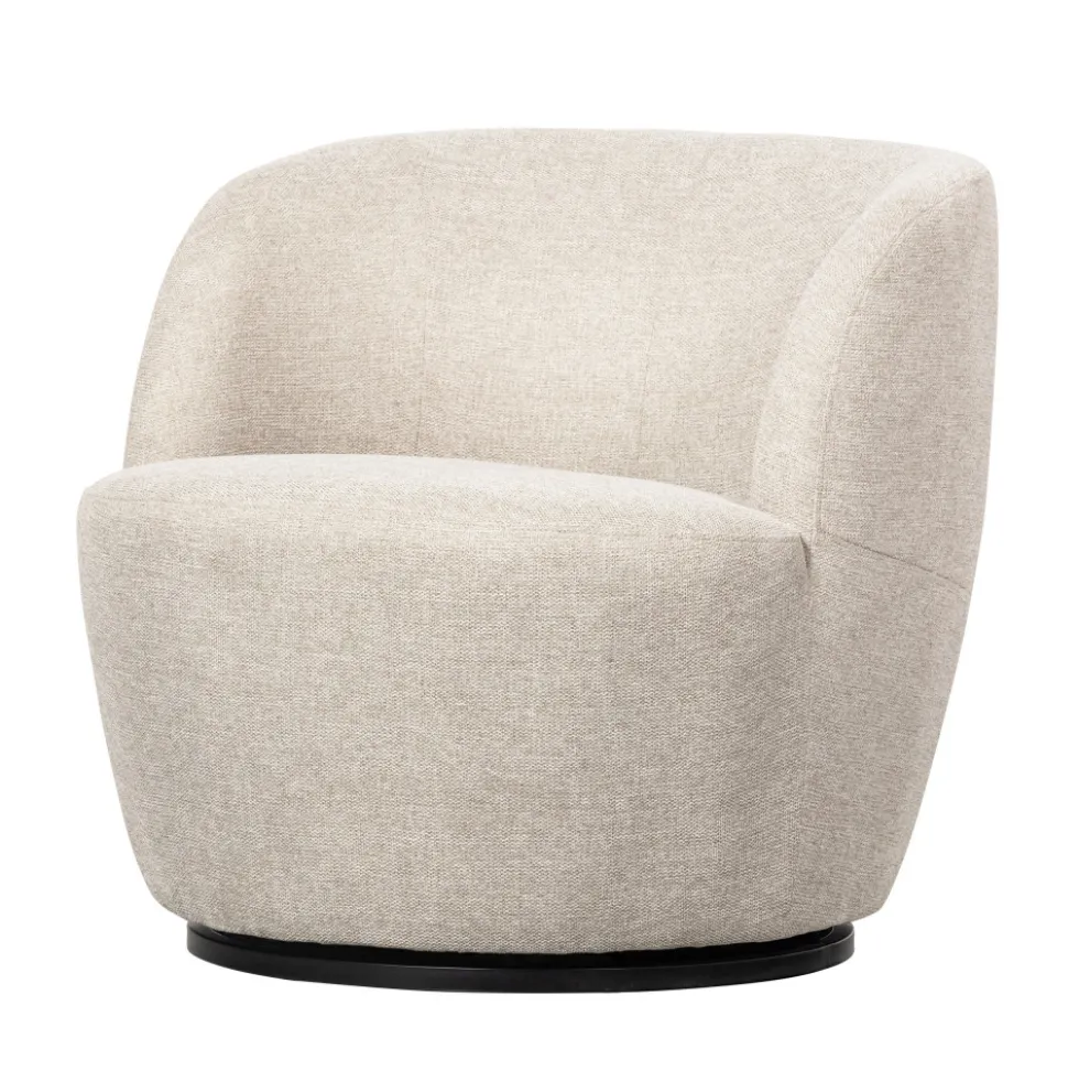 SERRA Fauteuil pivotant design en tissu