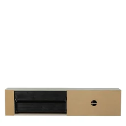 SETTLE DOWN Meuble TV 2 portes, 2 tiroirs en bois L200cm