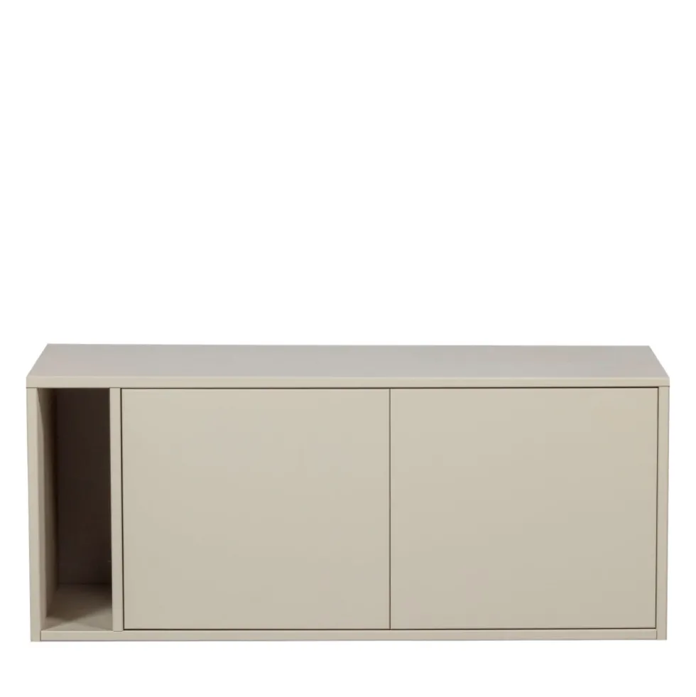 SETTLE DOWN Meuble TV 2 portes en bois L108cm