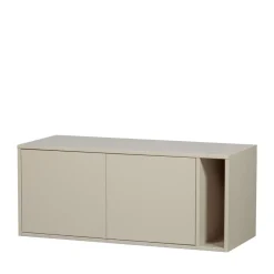 SETTLE DOWN Meuble TV 2 portes en bois L108cm
