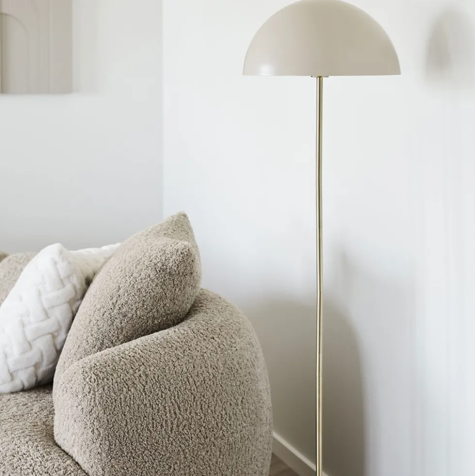 SHEFFIELD Lampadaire en marbre et métal H115cm