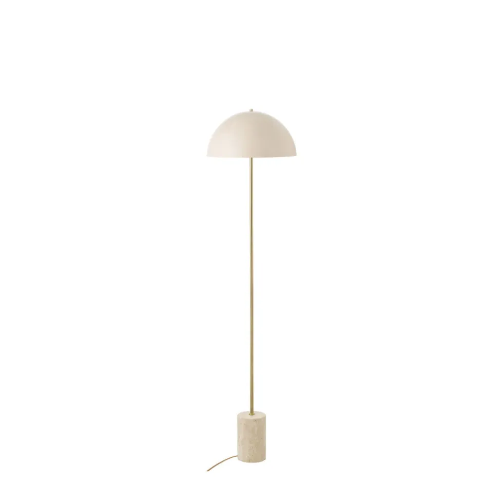 SHEFFIELD Lampadaire en marbre et métal H115cm