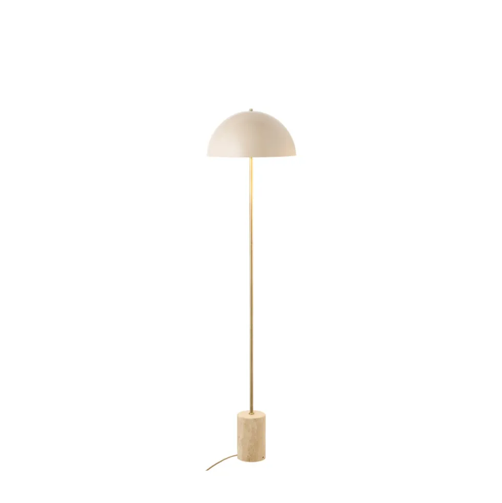SHEFFIELD Lampadaire en marbre et métal H115cm
