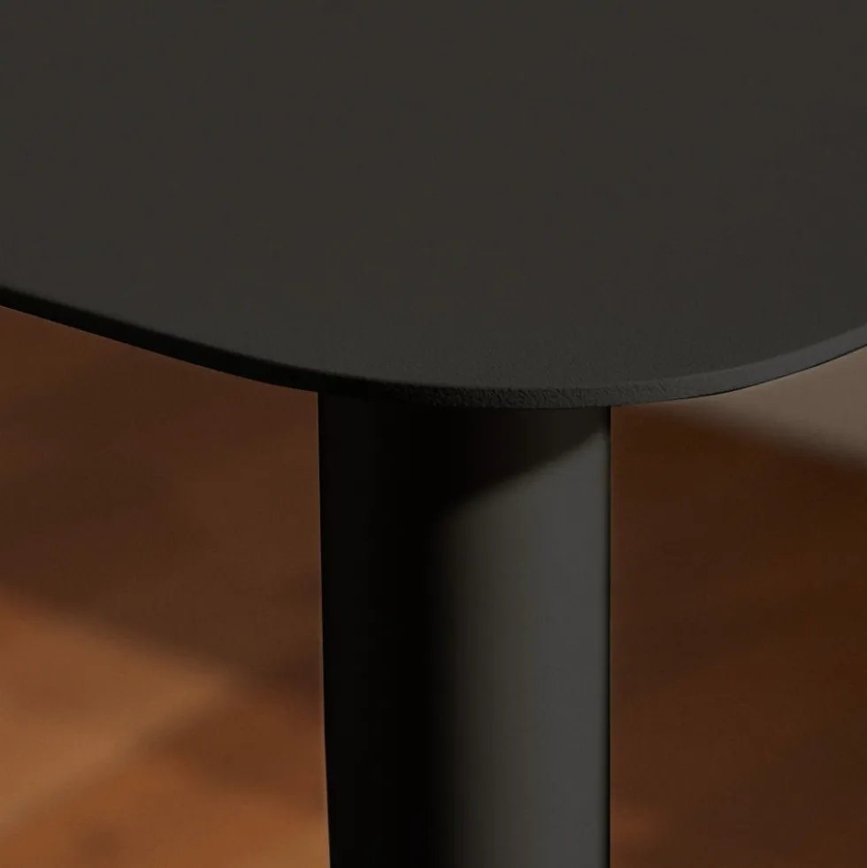 SIDY Table d'appoint en métal H66cm