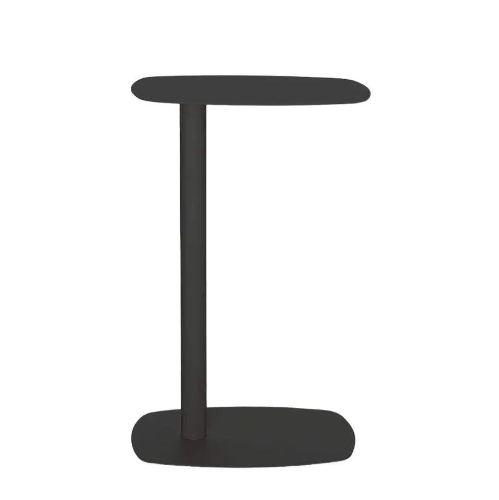 SIDY Table d'appoint en métal H66cm