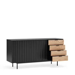 SIERRA Buffet en bois 2 portes 4 tiroirs L159,2cm