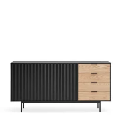 SIERRA Buffet en bois 2 portes 4 tiroirs L159,2cm