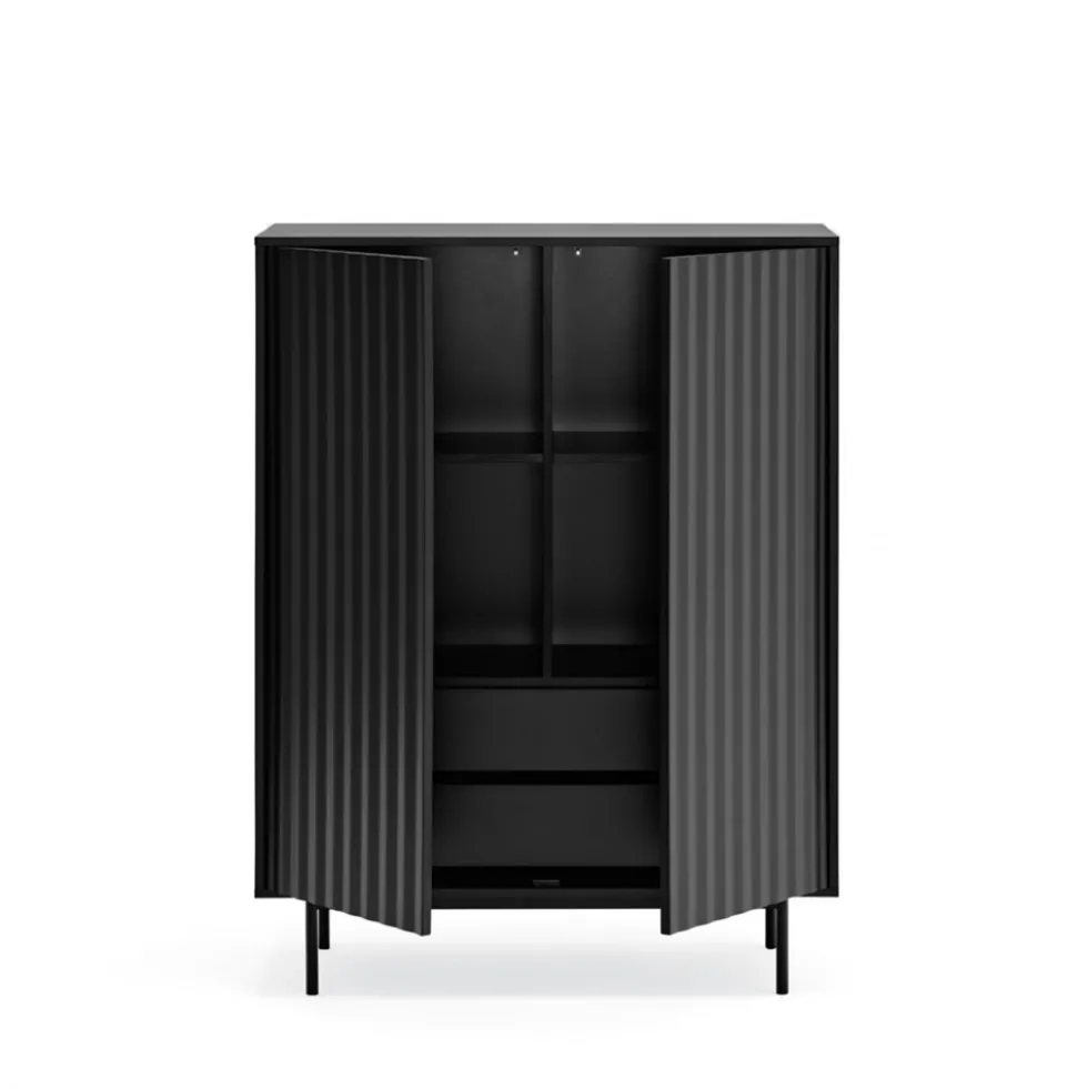 SIERRA Buffet haut en bois 2 portes 2 tiroirs